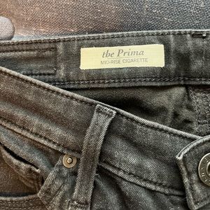 AG Adriano Goldschmied the Prima Mid-Rise Cigarette in faded black size 25R